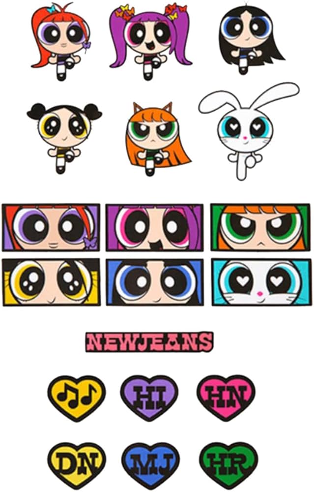 Amazon.co.jp: 76枚 パワーパフガールズ ステッカー セット 漫画ご褒美